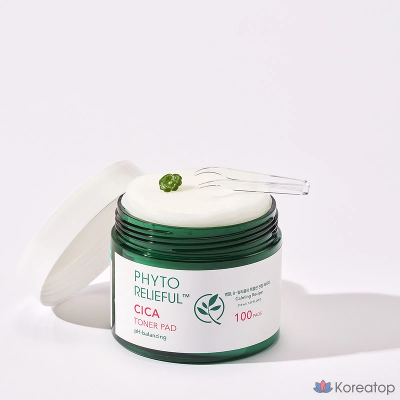 Тонизирующие подушечки для лица Thank You Farmer Phyto Lilyful Cica, 210 мл, 100 листов, 1 шт.