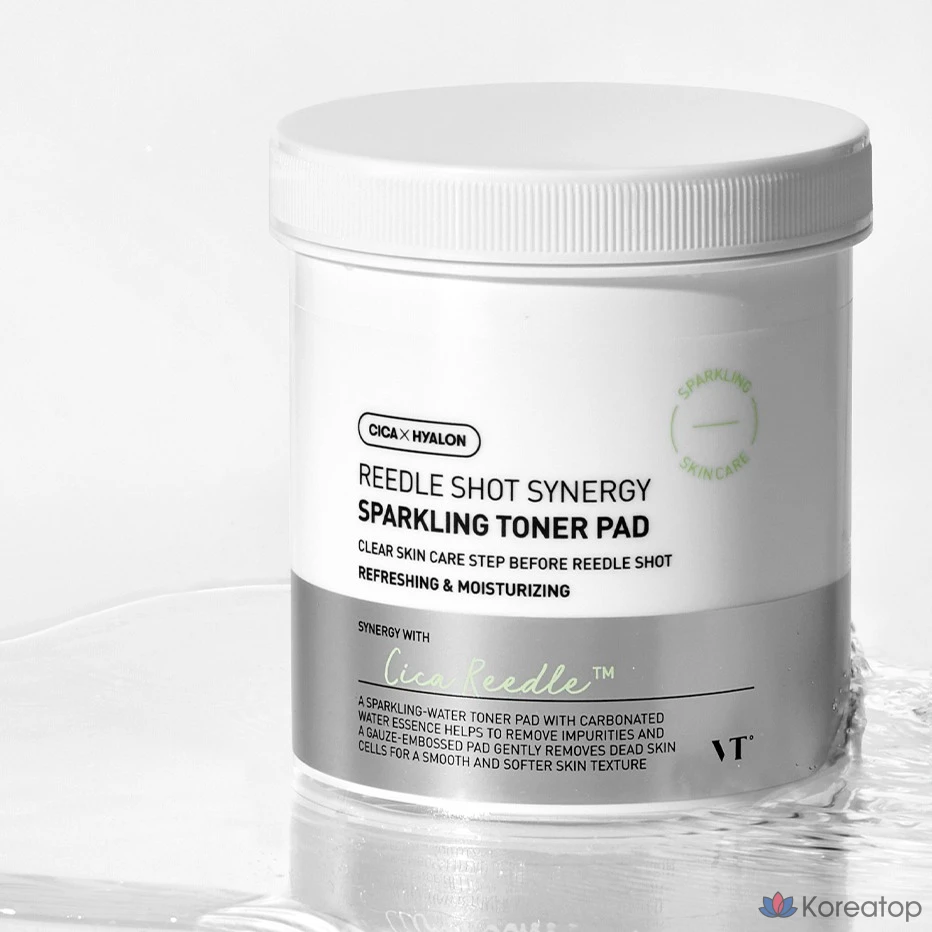 Тоник-подушечка VT Cosmetics Riddle Shot Synergy Sparkling Toner Pad, 1 шт., 80 листов