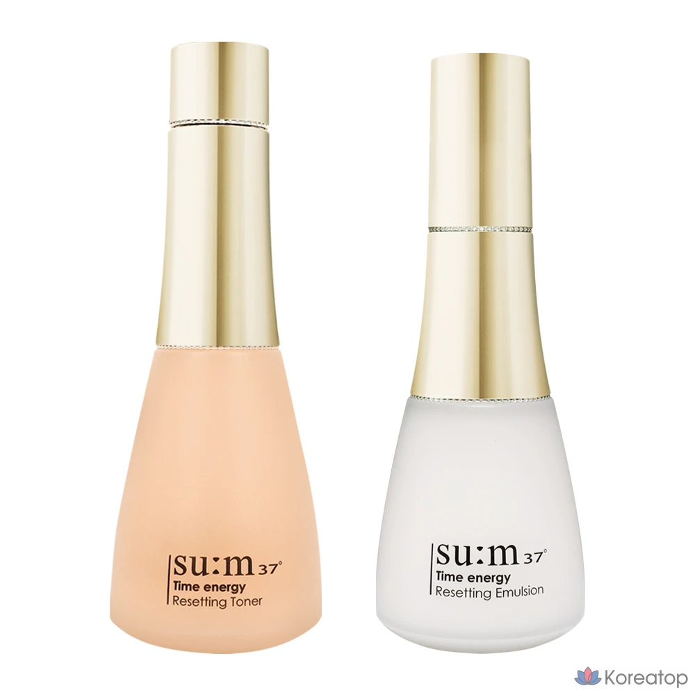 Набор 37 Degrees Time Energy Resetting из 2 предметов (тоник 170 мл + эмульсия 120 мл), 1 комплект.