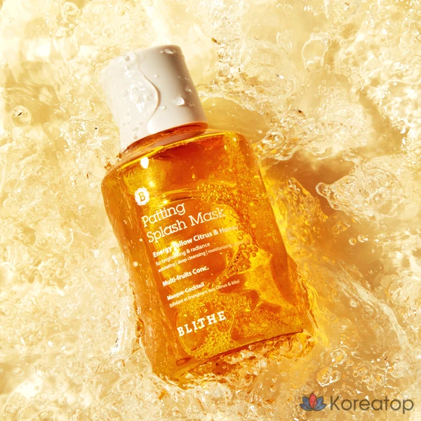 Маска для лица Blithe Patting Splash Mask Energy Yellow Citrus Honey, 150 мл, 1 шт.