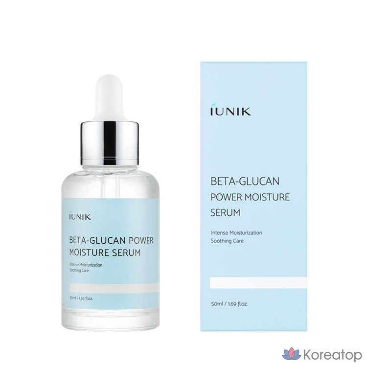 Увлажняющая сыворотка iUNIK Beta Glucan Power Moisture Serum, 50 мл, 1 шт.