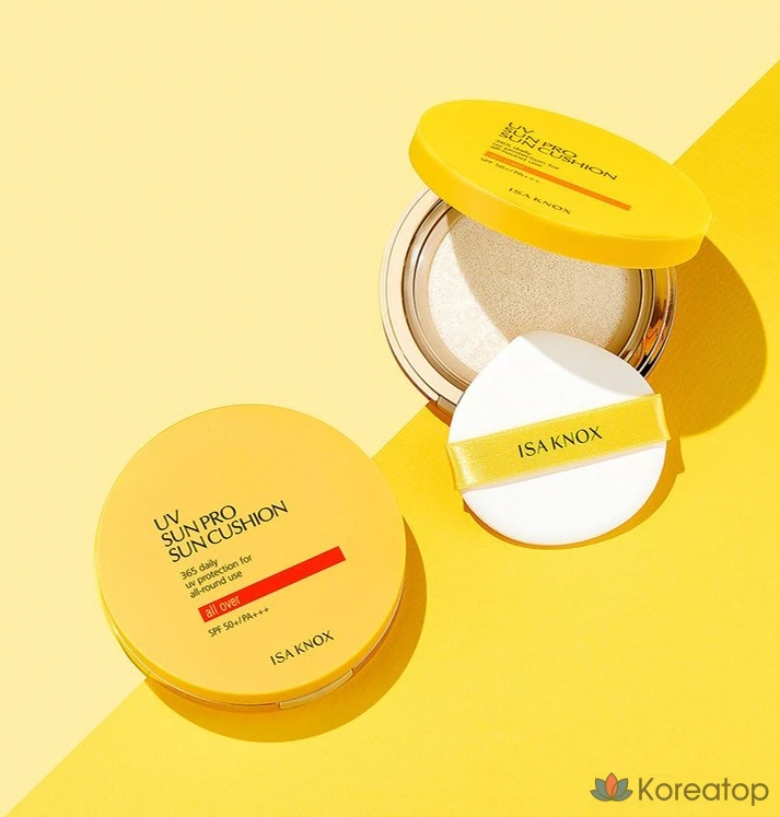Солнцезащитный крем Isa Knox UV Sun Pro 365 All Over Big Sun Cushion SPF50+ PA+++, 23 г, 1 шт.