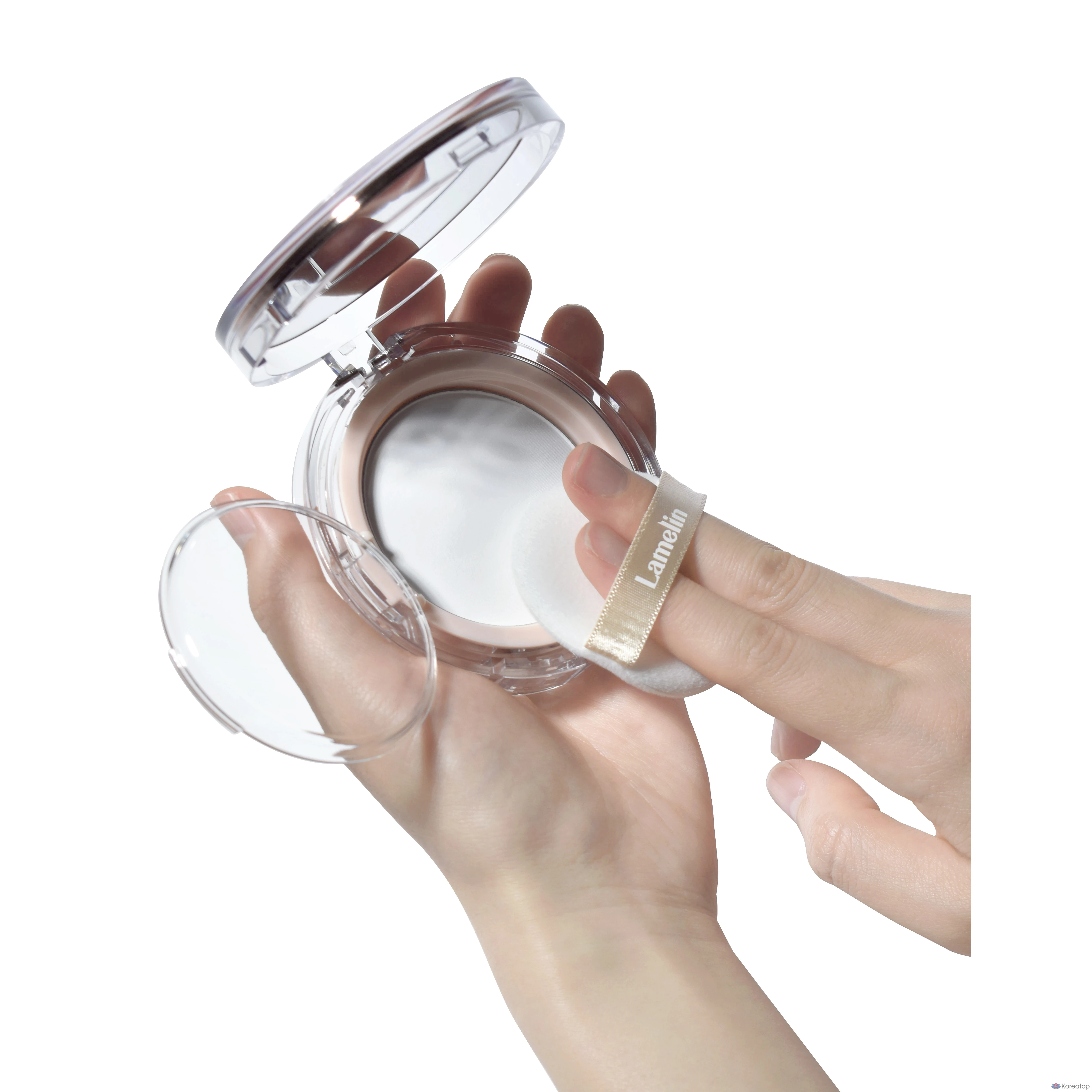 Lamelin Air Fit No-Sebum Pact, 12 г, белый, 1 шт.