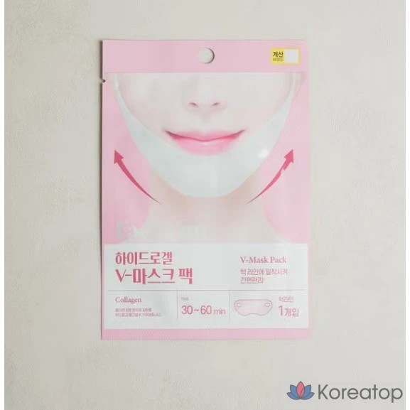 Тканевая маска для лица LOLO SKINNY Packmein Hydrogel V-Line Mask, 3 шт., фото 5