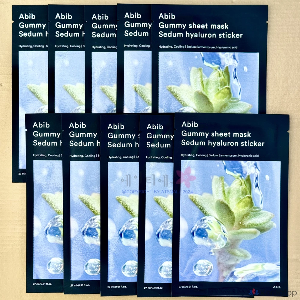 Маска-салфетка Abib Gum Sheet Mask Moisture Hyaluronic Acid Sticker, 1 упаковка (10 листов)