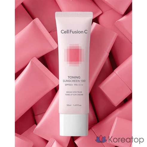 Cell Fusion C Солнцезащитный тонизирующий крем Toning Sunscreen 100 SPF 50+ PA++++, 50 мл