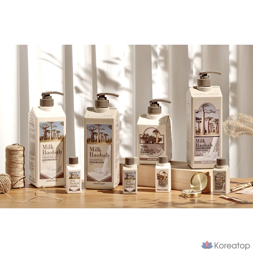 Дорожный набор белого мыла «Milk Baobab», 1 комплект.