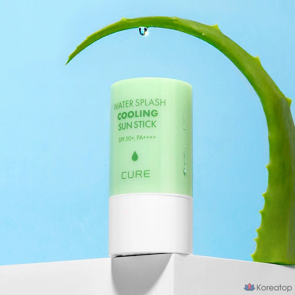 Солнцезащитный стик KIM JEONG MOON Aloe Cure Water Splash Cooling Sun Stick SPF50+ PA++++, 100 мл, 23 г, 1 шт.