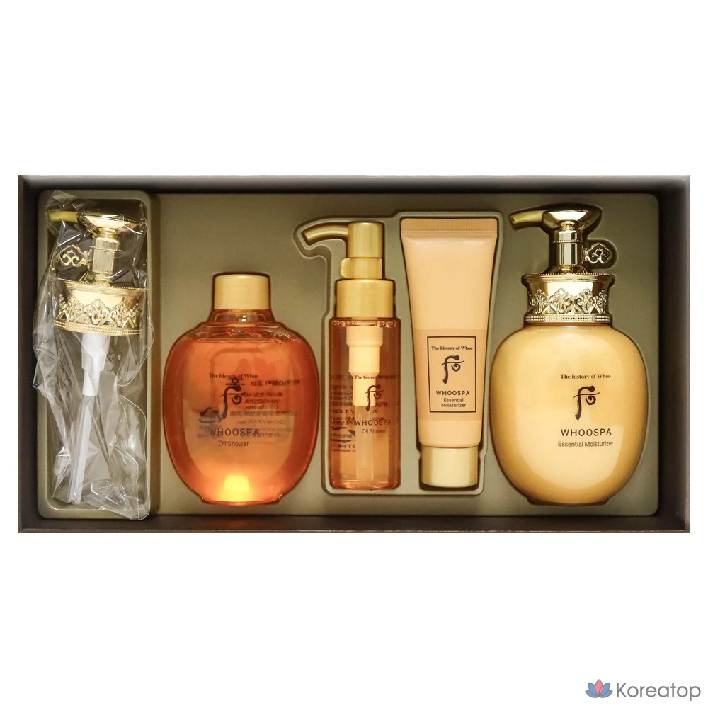 Набор для тела Whoo Spa Body из 2 предметов включает увлажняющее масло для душа, 1 комплект.