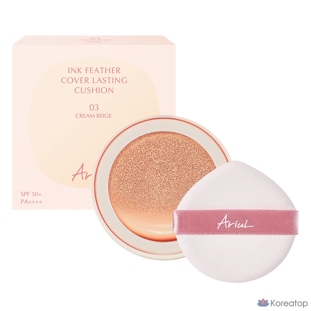 Сменный блок тонального крема Ariul Ink Feeder Lasting Cushion 15 г, SPF50+ PA++++, 03 Кремово-бежевый, 1 шт.