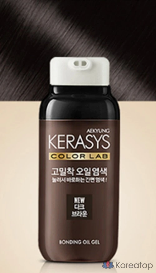 Краска для волос KeraSys High-Adhesion Oil, темно-коричневая, 1 шт.