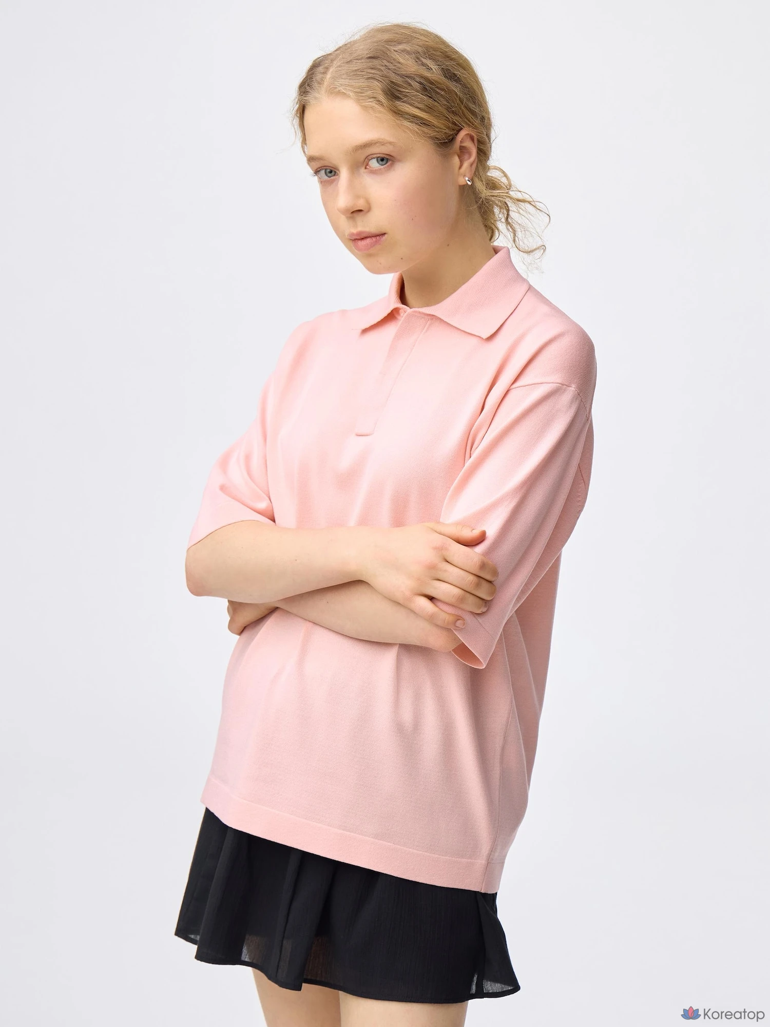 Рубашка поло Uniqlo Washable Knit Polo Shirt (Short Sleeve)
