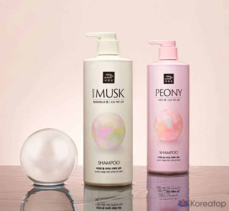 Шампунь для восстановления и придания блеска волосам Mise en Scene Pearl Shining Repair Shampoo с ароматом белого мускуса, 1 л, 1 шт.
