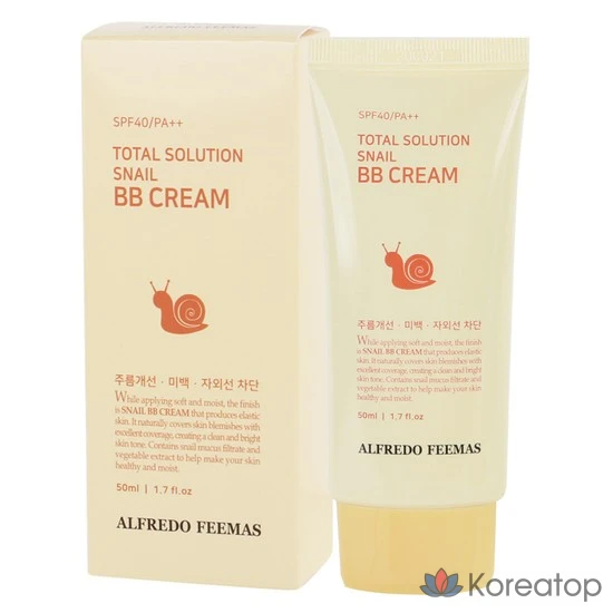 BB-крем Alfredo Feemas Total Solution Snail, 50 мл
