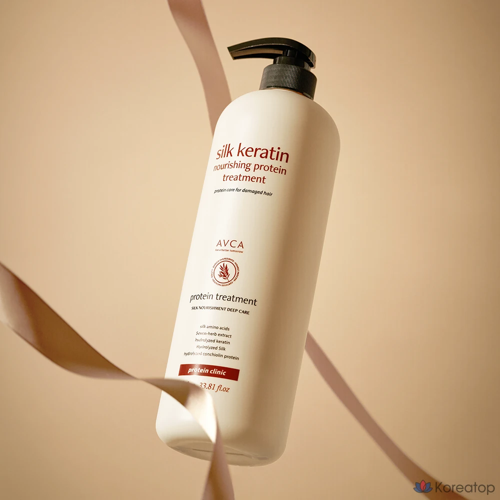 Питательная протеиновая маска для лица AVCA Silk Keratin, 1 л, 1 шт.