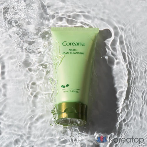 Очищающая пенка для лица Coreana с зелеными бобами, 150 мл, 1 шт.