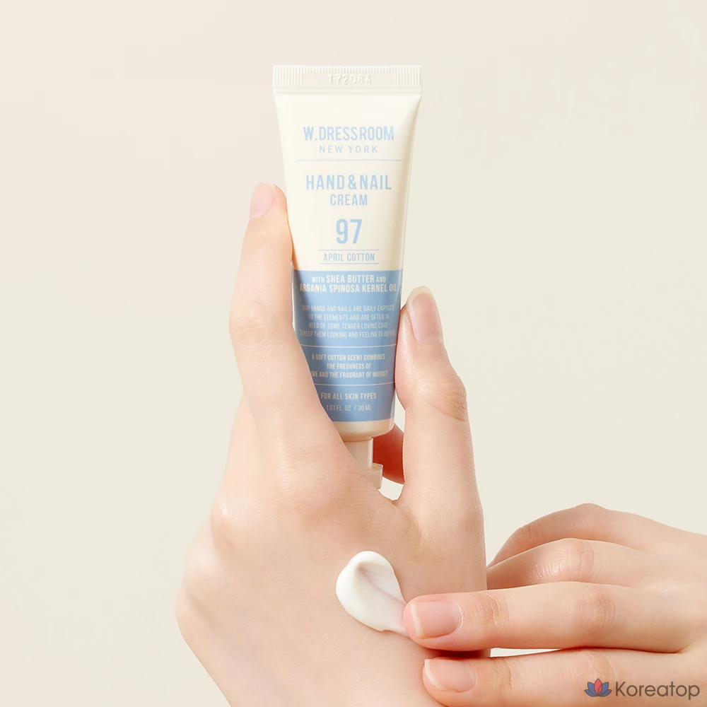 Парфюмерный крем для рук и ногтей W.Dressroom (белое мыло + апрельский хлопок + персиковый цветок, 1 шт.)