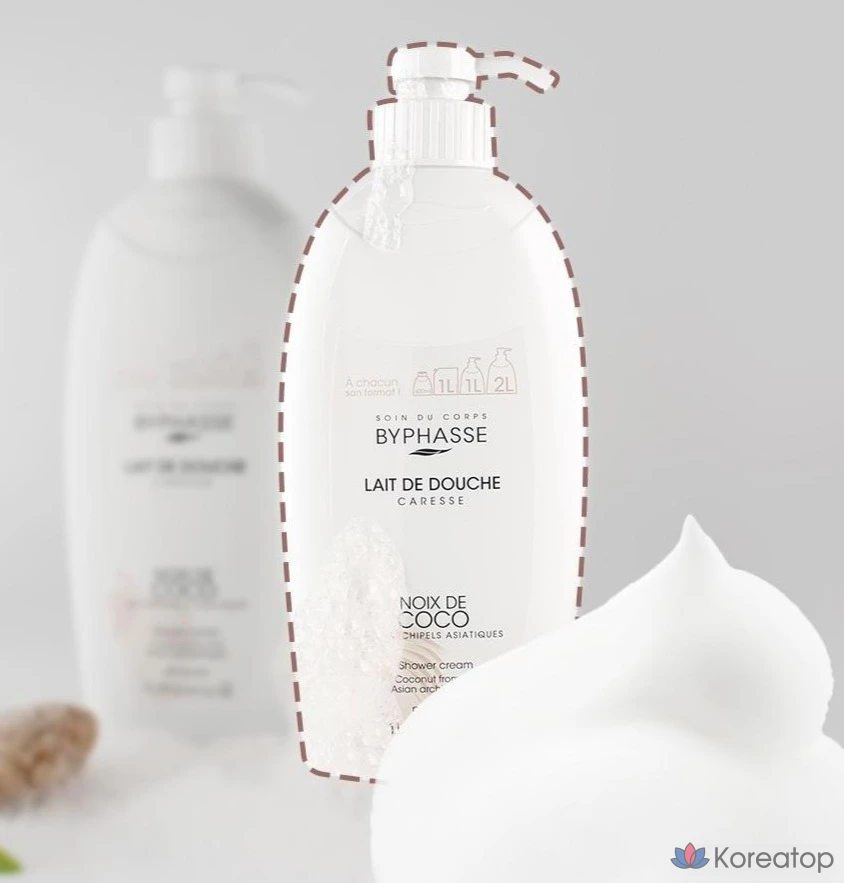 Гель для душа Byphasse Large Capacity High Moisture Body Wash Coconut, 1 л, 1 шт.