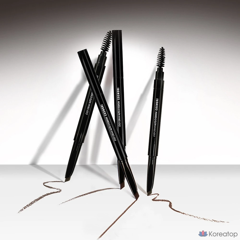 Автоматический карандаш для бровей Cosnori Easy Draw, 0,3 г, цвет 03, темно-шоколадный, 1 шт.