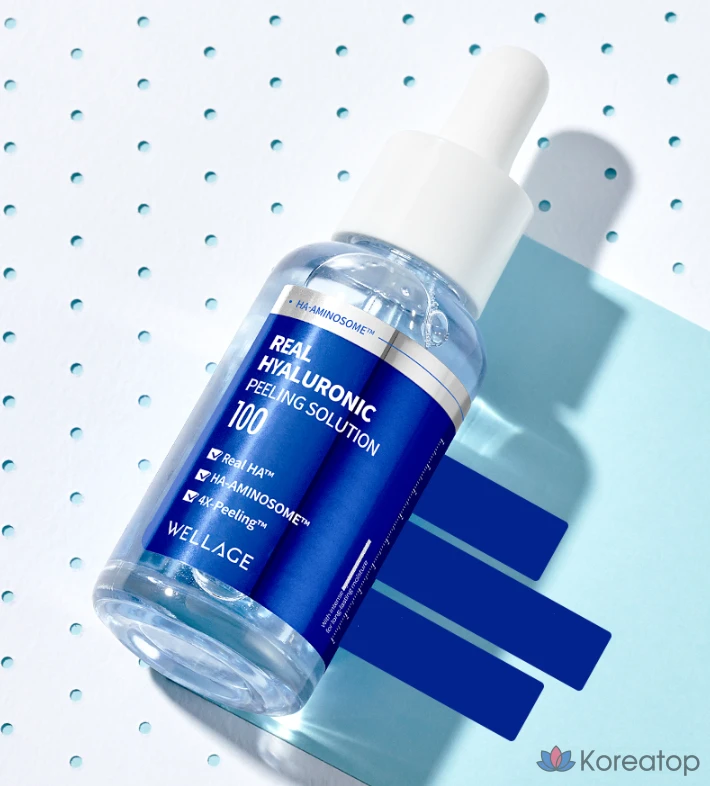 Пилинг-раствор Wellage Real с гиалуроновой кислотой, 30 мл, 1 шт.