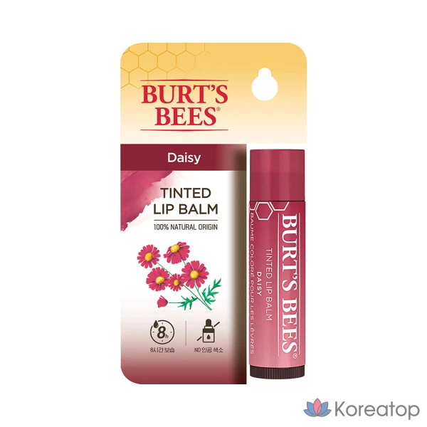 Оттеночный бальзам для губ Burt's Bees Daisy, 4,25 г, 1 шт.