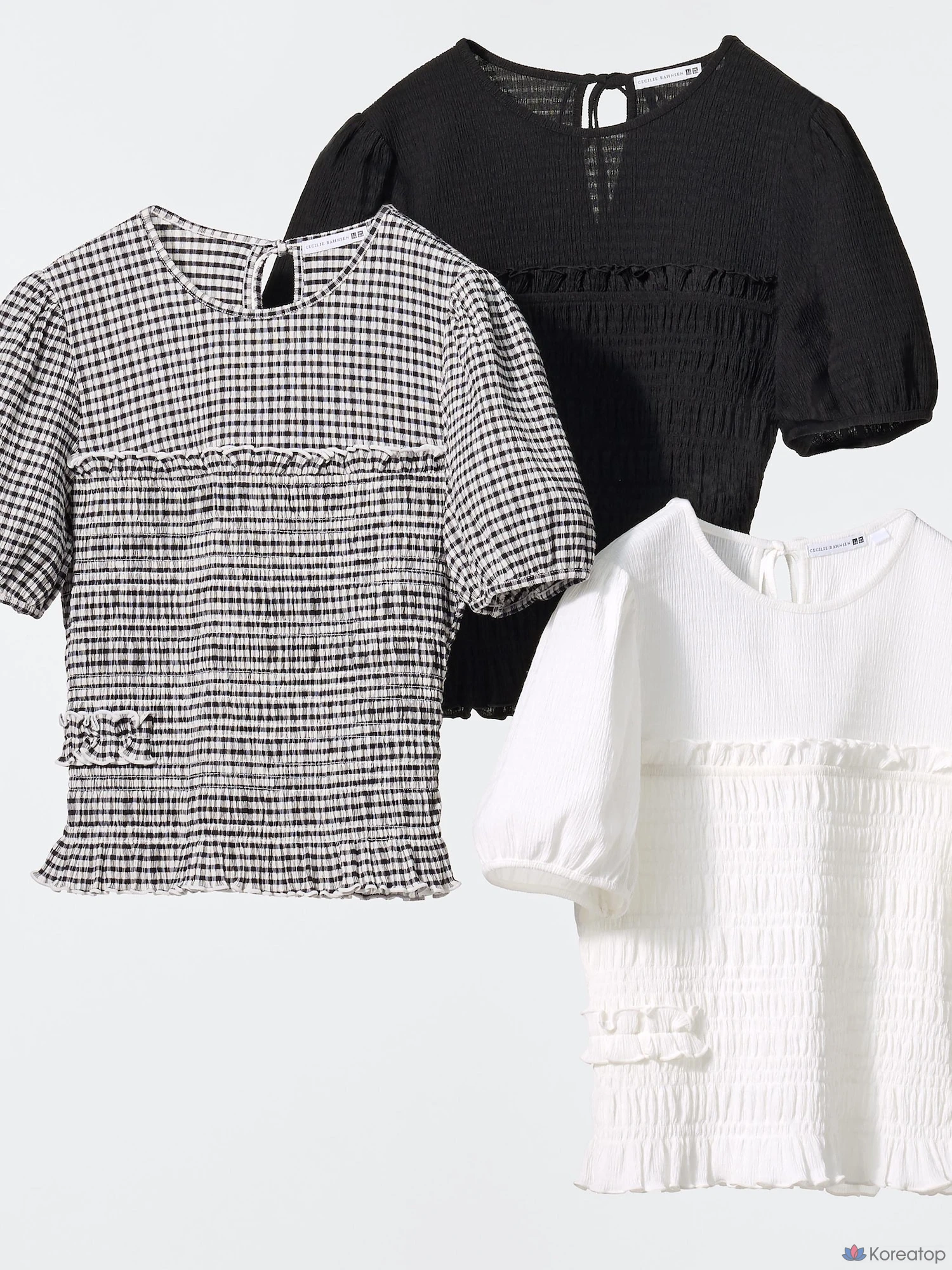 Футболка Uniqlo Shirring Volume Sleeve T