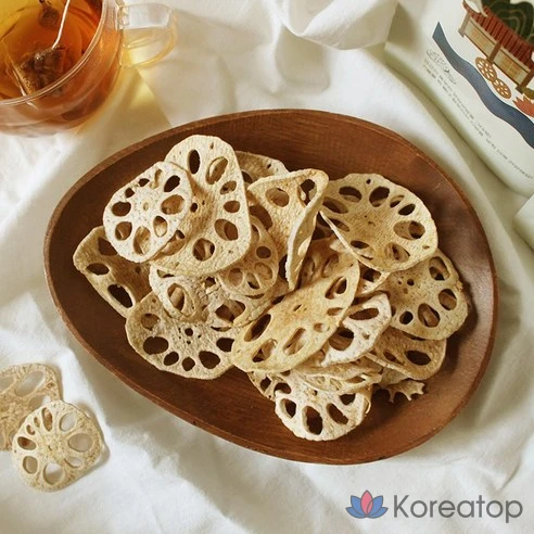 Poongsimdang Lotus Root Chips веганская здоровая закуска без сахара и глютена