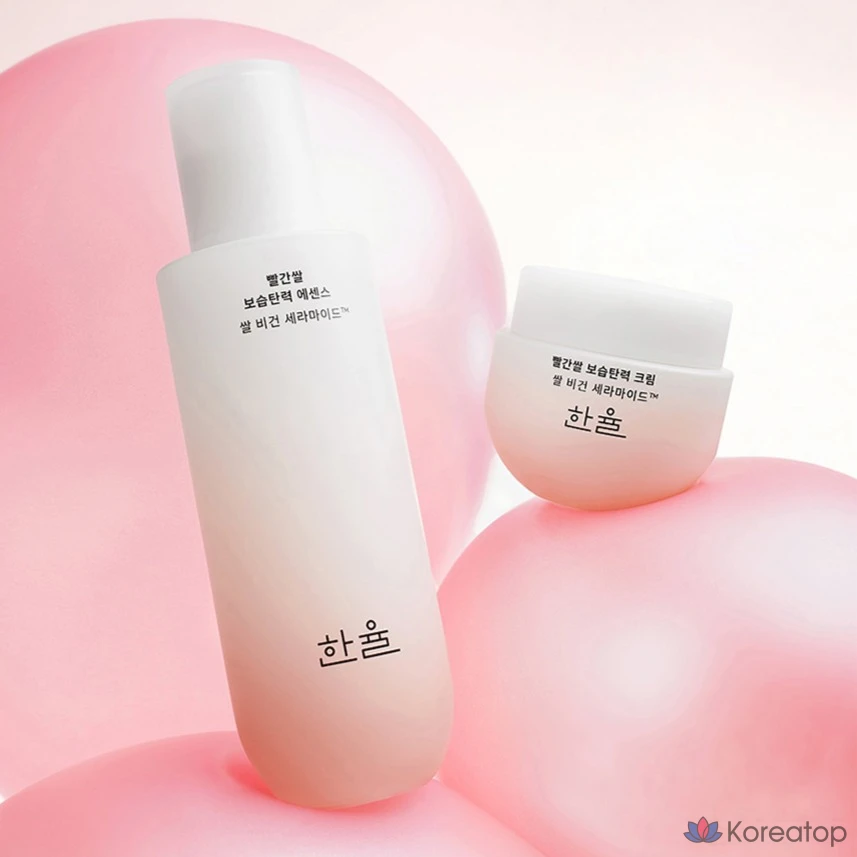 Увлажняющий крем-эссенция HANYUL с красным рисом для повышения эластичности кожи, набор из 2 предметов, 1 комплект