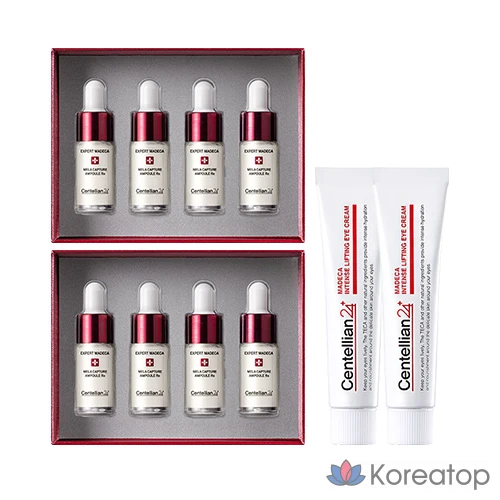 Centellian24 Expert Mela Capture Ampoule RX 7 мл x 8 пенсов + крем для глаз 15 мл x 2 пенса, 1 набор