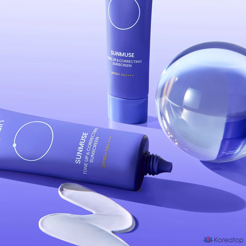 Солнцезащитный крем Beplain Sunmuse Tone Up & Correcting Sun Cream SPF50+ PA++++, 50 мл, 1 шт.
