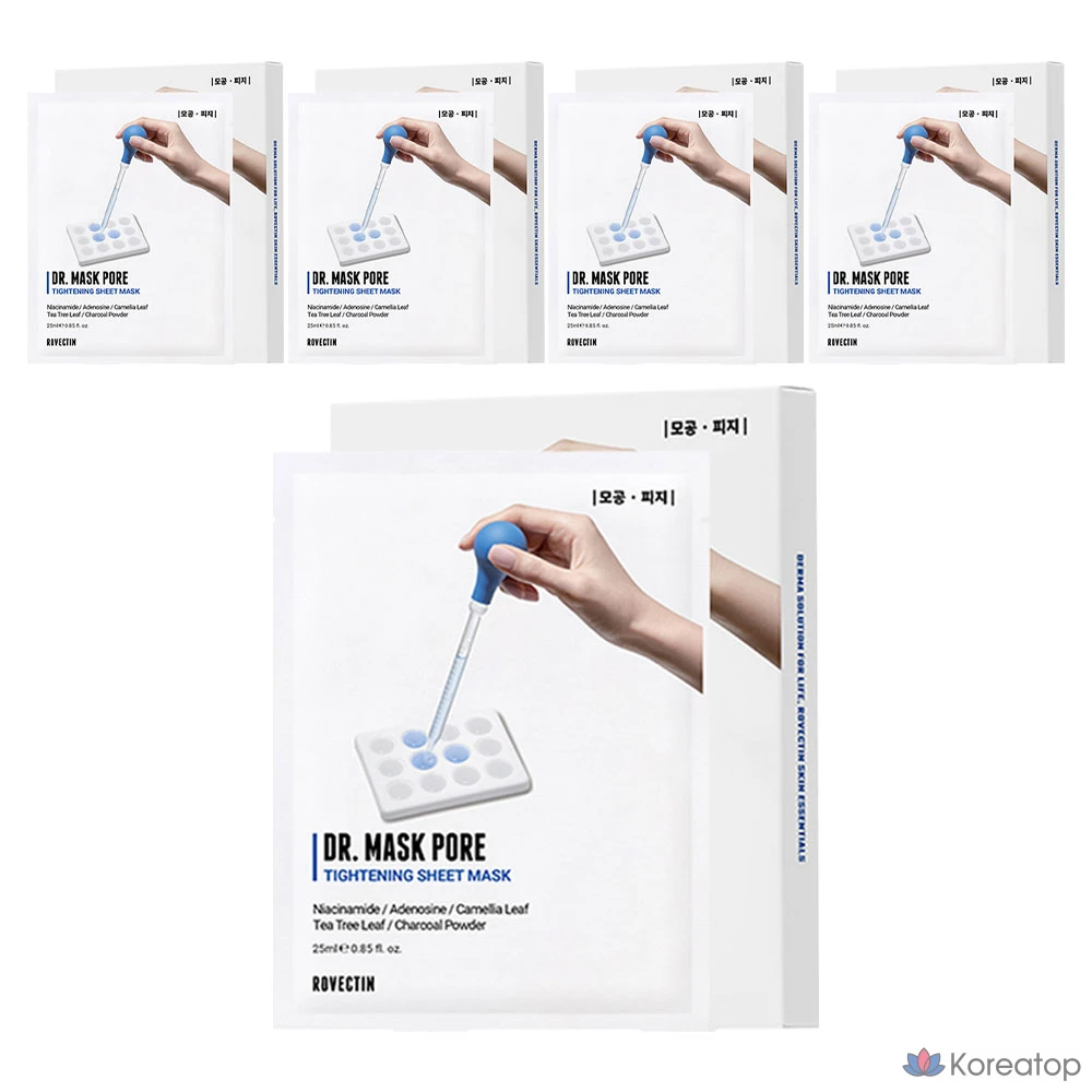 Маска для лица Rovectin Doctor Mask Pore, 25 мл, 5 листов, 5 штук