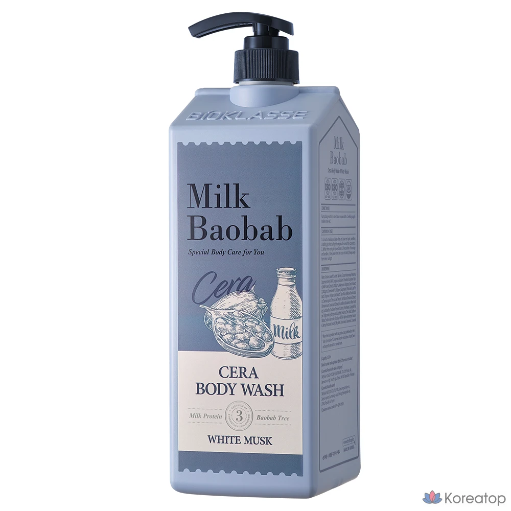 Гель для душа Milk Baobab Sera White Musk, 1,2 л, 1 шт.