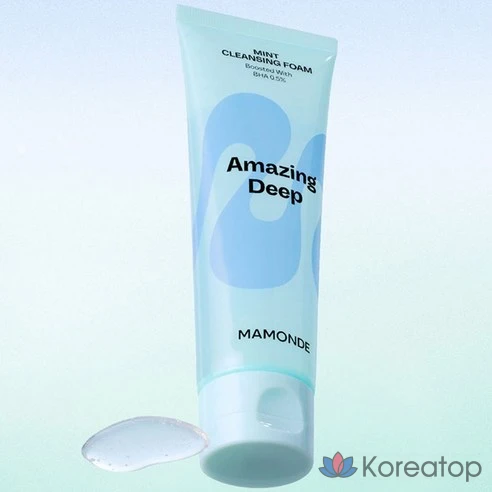 Очищающая пенка Mamonde Amazing Deep Mint