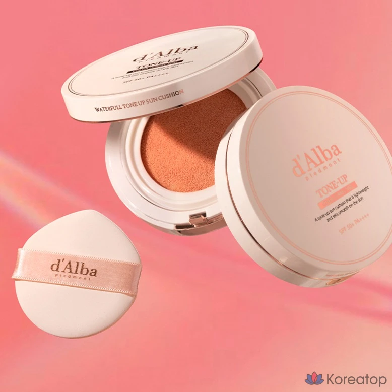 Кушон d'Alba Waterfull Tone-Up Sun Cushion Refill SPF50+ PA++++, 15 г, 1 шт.
