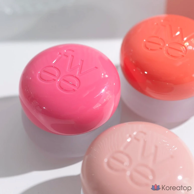 Пудра для лица и губ fwee Lip & Cheek Blurry Pudding Pot, оттенок RD04 FAV, 5 г, 1 шт., фото 3