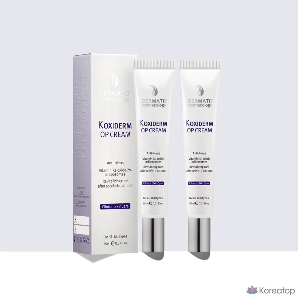 Крем ANACIS K-Oxyderm OP Inmodem с витамином K, 15 мл, 2 упаковки масок Olive Young Mask, 1 упаковка.
