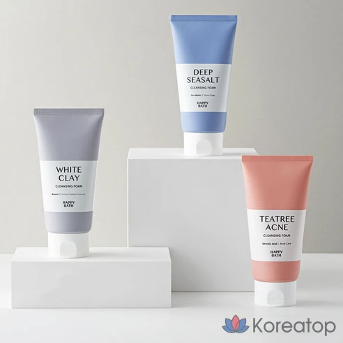 Пенка для очищения пор Happy Bath White Clay