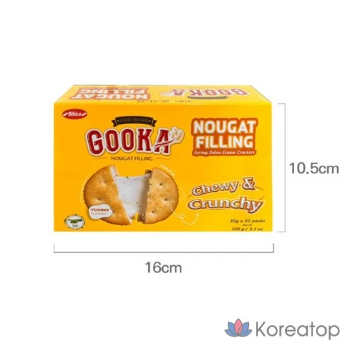 Крекеры с начинкой из нуги Bibika Gukka