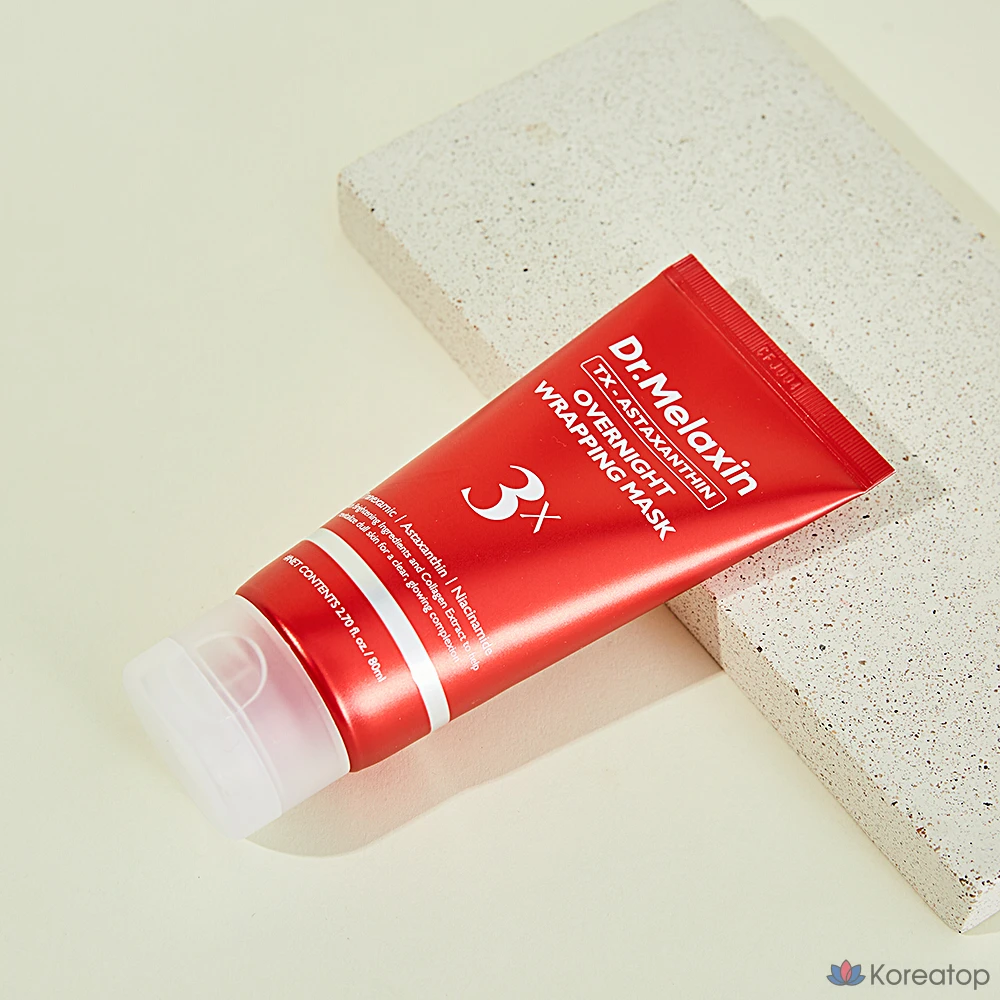 Маска для лица Dr. Melaxin TX Astaxanthin Overnight Wrapping Mask, 80 мл, 4 шт., фото 5