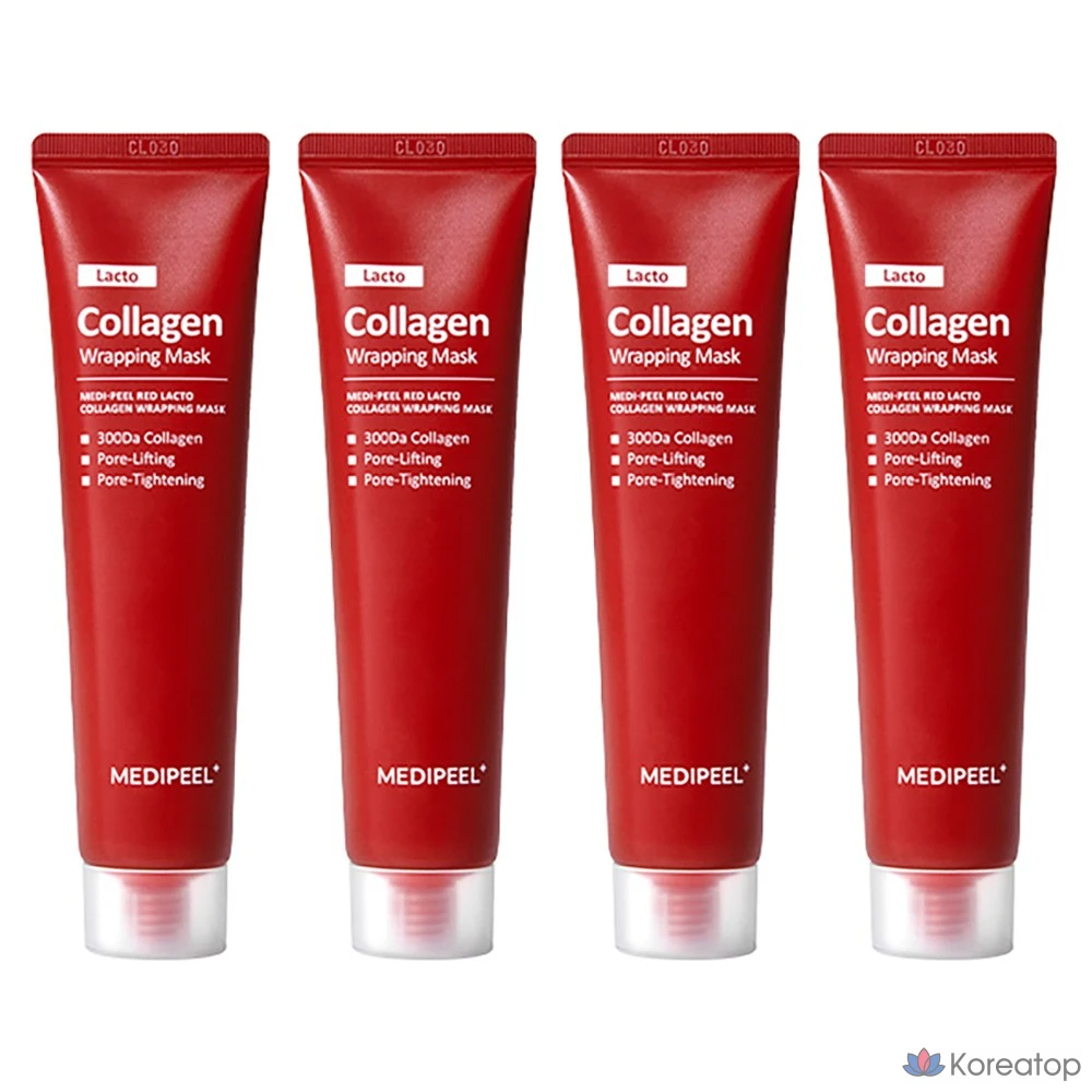 Обертывающая маска Medi Peel Red Lacto Collagen, 70 мл, 1 упаковка, 4 упаковки