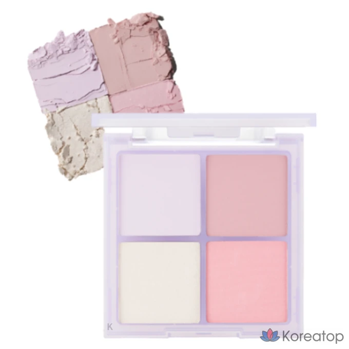 Палетка румян VDL Cheek Stain 10 г, оттенок 02 Clean Lavender (холодный тон), 1 шт.