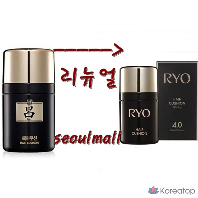 Ryo Hair Cushion 7 г, 01. Темно-коричневый 4.0, 1 шт.