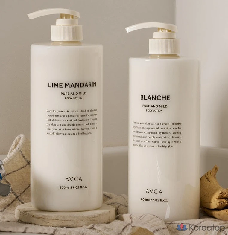 Лосьон для тела AVCA Pure &amp; Mild Ceramide Tulip Veil, 1 шт., 800 мл