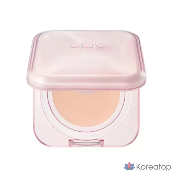 Clio Kill Cover Mesh Glow Essential Cushion 15 г, сменный блок, водоотталкивающий кушон для маскировки недостатков кожи, цвет 19N фарфор, 1 шт.