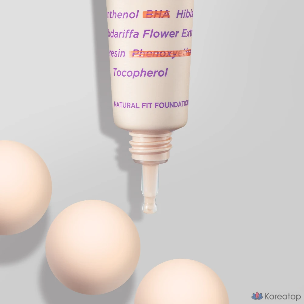 Тональный крем DEWYCEL Natural Fit Foundation, 30 мл, SPF 38 PA++, № 01 Натуральный бежевый, 1 шт., фото 5