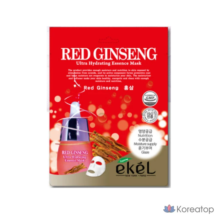 Тканевая маска для лица Ekel Red Ginseng Mask, 100 шт., фото 2