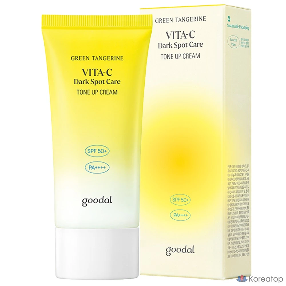 Крем для выравнивания тона кожи Goodal Green Tangerine Vita C Blemish Tone-Up Cream SPF50+ PA++++, 50 мл, 1 шт.