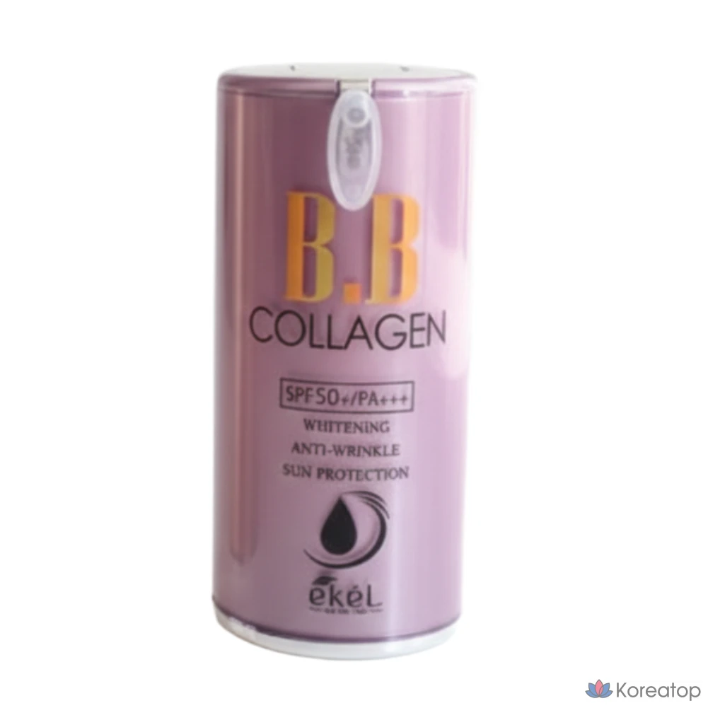 BB-крем Ekel с помпой, 50 г, 1 шт., оттенок Collagen Natural Beige, № 23.