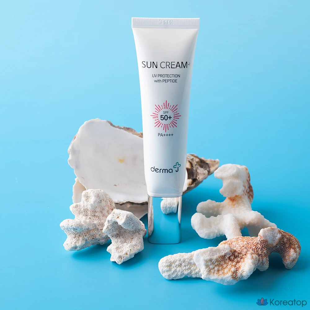 Солнцезащитный крем Derma J Peptastine Sunscreen Plus SPF50+ PA++++, 50 мл, 1 шт.