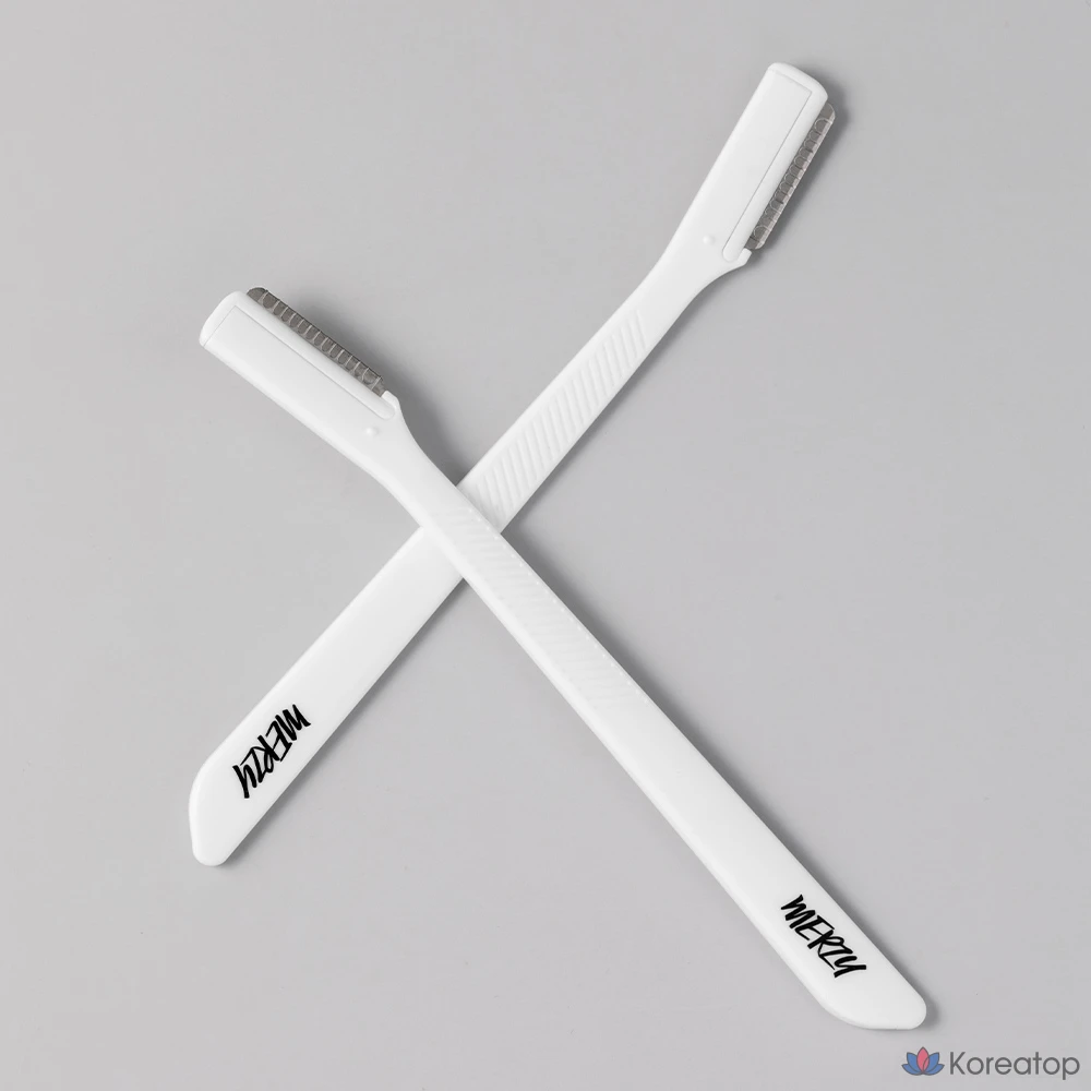 Набор из 10 белых ножей для коррекции бровей MERZY Probility., фото 2
